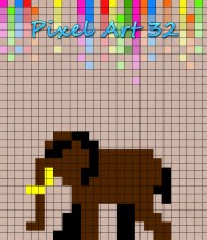 Logik-Spiel: Pixel Art 32