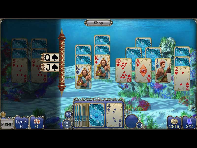 jewel-match-atlantis-solitaire-5-se - Screenshot No. 1